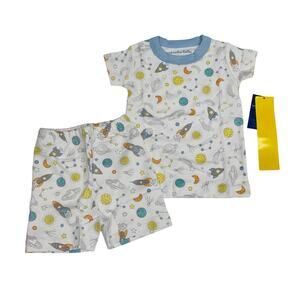 NWT Magnolia Baby Size 12/18M Out of this World Blue Pajama Short Set